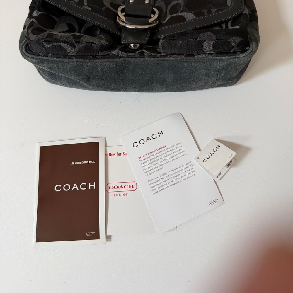 Coach Black Leather Bag